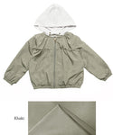 セール★1990円→1690円 キッズ100-130  メール便不可 子供服 ブルゾン フード付き 羽織り ジップアップ ポケット 軽量 シンプル 男女兼用 キッズオリジナル