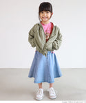 セール★1990円→1690円 キッズ100-130  メール便不可 子供服 ブルゾン フード付き 羽織り ジップアップ ポケット 軽量 シンプル 男女兼用 キッズオリジナル