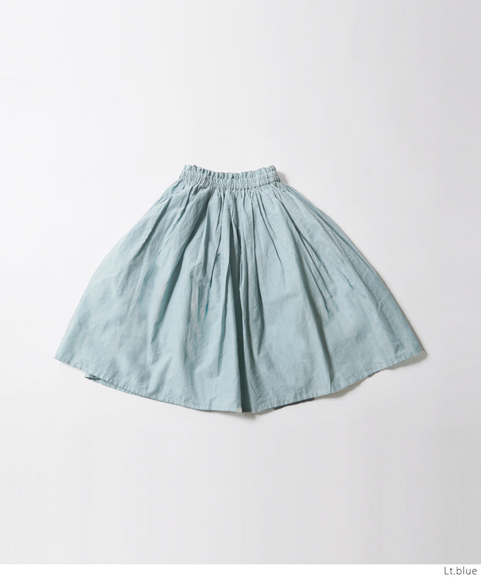 キッズ 100-140 鮮やかカラーコットンボイルスカート ロングスカート インド綿 フレア 女の子 親子お揃い 子供服 メール便可