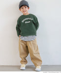 セール★1490円→990円 キッズ100-130 子供服 ふわり〜ロゴスウェット 軽量フリース 長袖 裏起毛 ロゴ 男女兼用 親子お揃い メール便不可