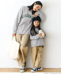 セール★1490円→990円 キッズ100-130 子供服 ふわり〜ロゴスウェット 軽量フリース 長袖 裏起毛 ロゴ 男女兼用 親子お揃い メール便不可
