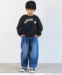 セール★1490円→990円 キッズ100-130 子供服 ふわり〜ロゴスウェット 軽量フリース 長袖 裏起毛 ロゴ 男女兼用 親子お揃い メール便不可