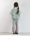 セール★1990円→990円 キッズ 100-140 フリース カーディガン ブルゾン 丸首 クルーネック バルーン 女の子 キッズオリジナル 子供服 メール便不可 coca