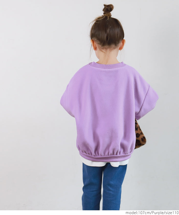 セール★1990円→990円 キッズ 100-140 フリース カーディガン ブルゾン 丸首 クルーネック バルーン 女の子 キッズオリジナル 子供服 メール便不可 coca