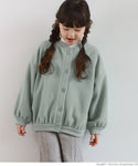 セール★1990円→990円 キッズ 100-140 フリース カーディガン ブルゾン 丸首 クルーネック バルーン 女の子 キッズオリジナル 子供服 メール便不可 coca