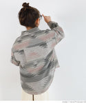 セール★2690円→1490円 キッズ100-130 子供服 オルテガジャケット オーバーサイズ ヘビーネル 長袖 ポケット ボタン エスニック 男女兼用 親子お揃い メール便不可 coca