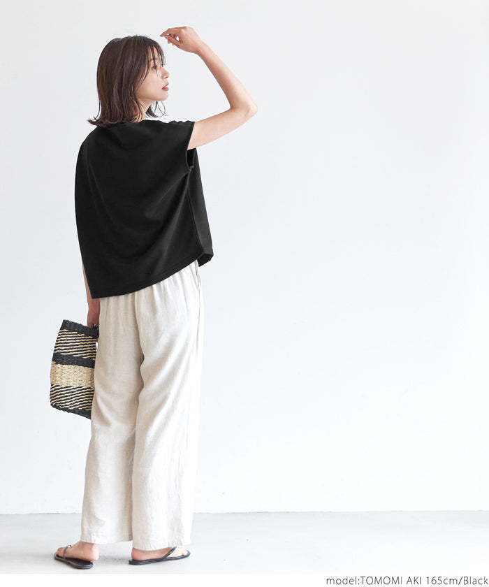 HB4★値下げ★1309円→990円【メール便不可】カットソー レディース フレンチスリ―ブ ボートネック Tシャツ 無地 半袖 21ss coca コカ