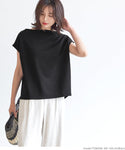 HB4★値下げ★1309円→990円【メール便不可】カットソー レディース フレンチスリ―ブ ボートネック Tシャツ 無地 半袖 21ss coca コカ