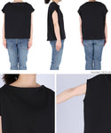 HB4★値下げ★1309円→990円【メール便不可】カットソー レディース フレンチスリ―ブ ボートネック Tシャツ 無地 半袖 21ss coca コカ