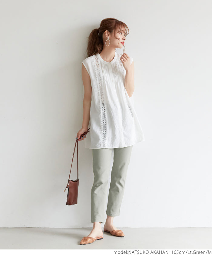 HB4★値下げ★2629円→990円【メール便不可】ロングパンツ レディース ツイル スキニー ストレッチ 伸縮性 ハイウエスト ストレート Iライン 無地 21ss