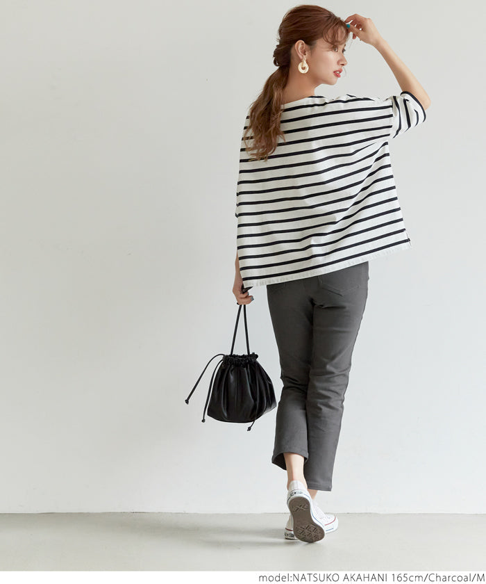 HB4★値下げ★2629円→990円【メール便不可】ロングパンツ レディース ツイル スキニー ストレッチ 伸縮性 ハイウエスト ストレート Iライン 無地 21ss