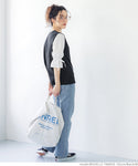 HB4★値下げ★1690円→1290円【メール便可】ドッキングＴシャツ レディース 袖シャツ バルーンスリーブ 袖コンシャス 異素材 切替え リボン ラウンドネック 21ss coca