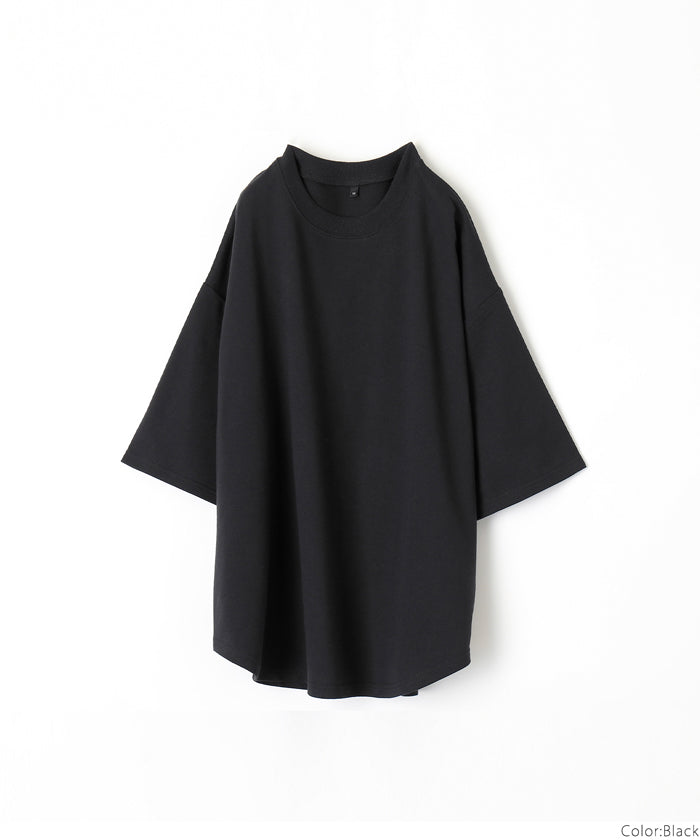 Tシャツ メンズ OE裏毛 テールカット クルーネック レギュラー 無地 半袖 カットソー 薄手 ミディアム丈 シンプル メール便不可 23ss coca コカ