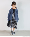 セール★2690円→990円 キッズ100-130 子供服 カーディガン ペンギンスリーブ ブークレ ループヤーン親子お揃い メール便不可