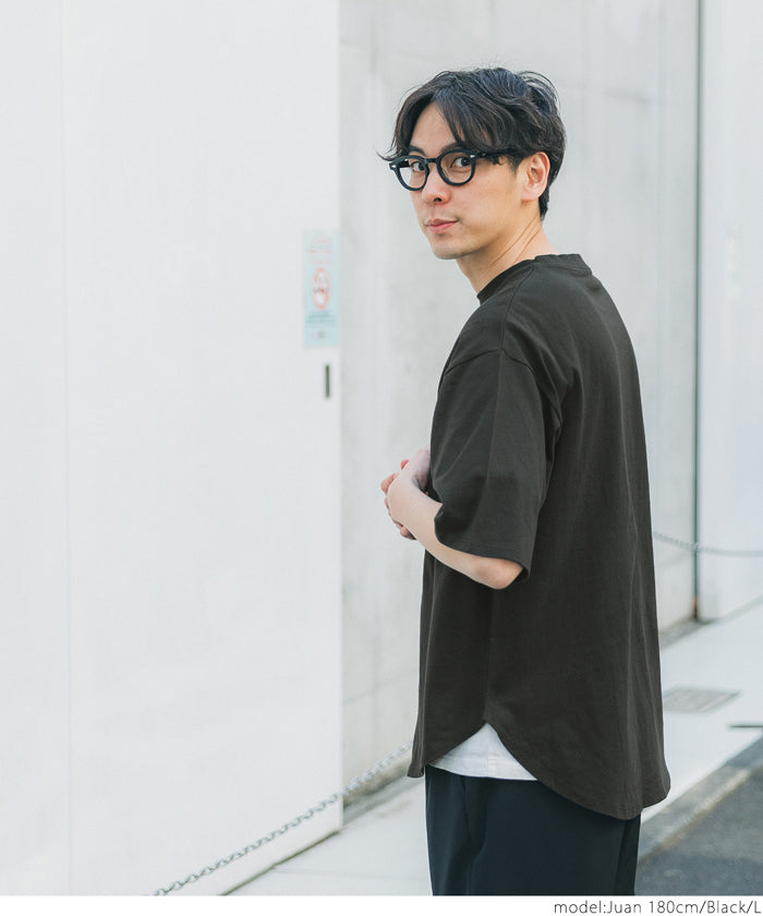 Tシャツ メンズ OEコットン テールカット クルーネック シンプル 無地 綿100% 半袖 レギュラー メール便不可 23ss coca コカ