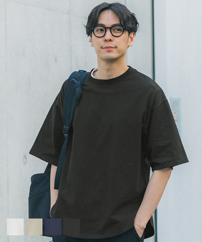 Tシャツ メンズ OEコットン テールカット クルーネック シンプル 無地 綿100% 半袖 レギュラー メール便不可 23ss coca コカ